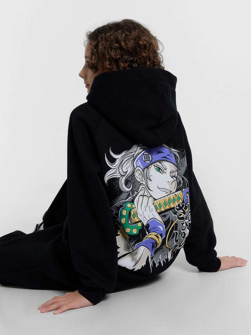 Джемперы и кардиганы Mark Formelle 123418/24-31059П-7П черный_печать_2_сл_на_пол_3_сл_на_спинке