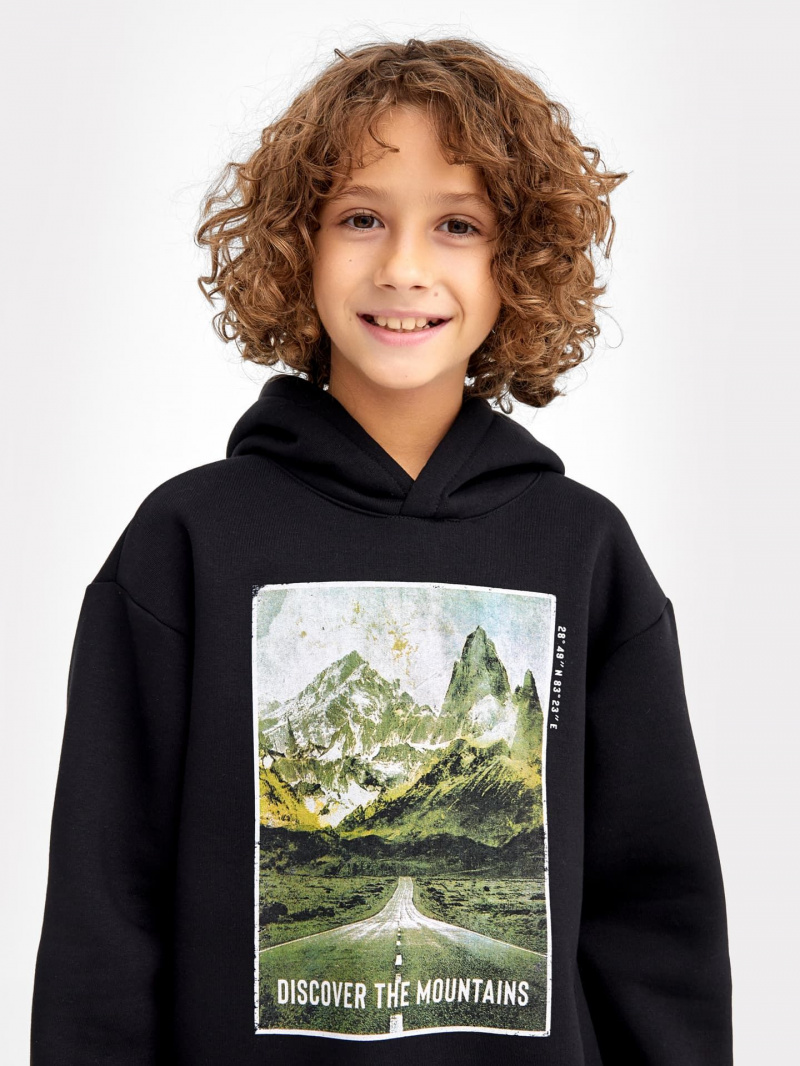 Джемперы и кардиганы Mark Formelle 123422/22/24051П-7П черный_печать_3_сл_на_пол