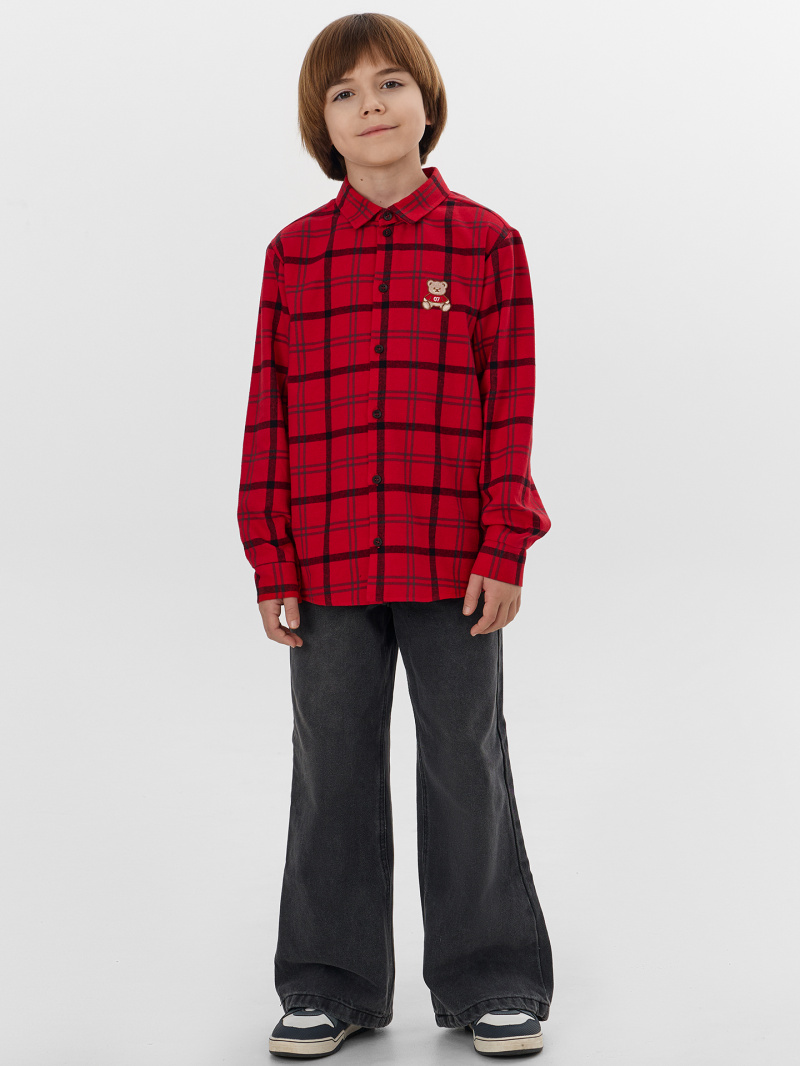 Джемперы и кардиганы Mark Formelle 123440/1/25-38112П-9-2 красно_черная_клетка_670_W_вышивка