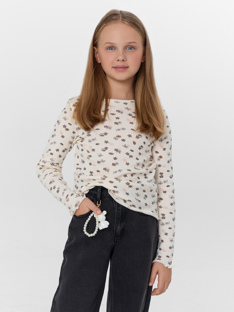 Джемперы и кардиганы Mark Formelle 127885/25-37030П-1 цветочки_на_молочном