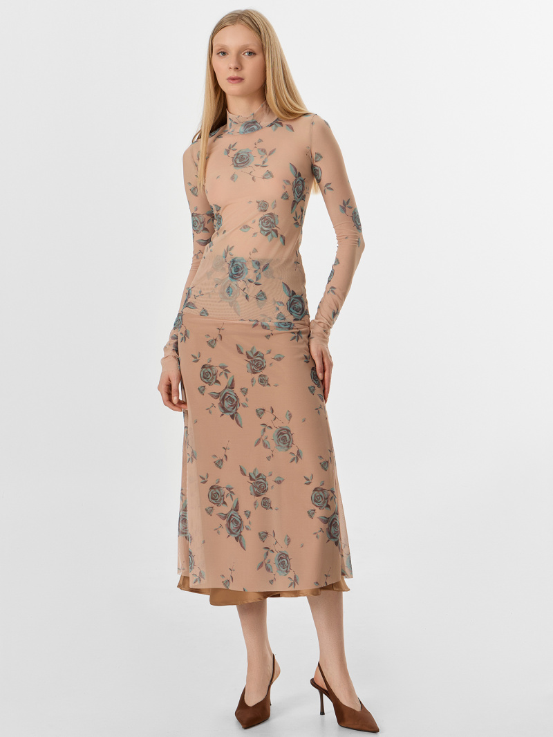 Юбки Mark Formelle 152814/25-ОБР34946П-10 розы_на_марципане_010.2_Сублимация_полотна