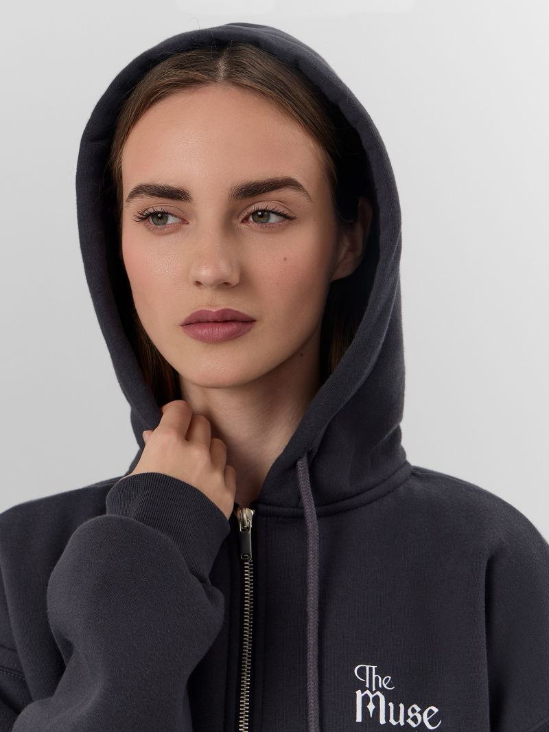 Толстовки и олимпийки Mark Formelle 172105/25-35856П-7П металлический_серый_печать_1_сл_на_ЛВ_дет_пер