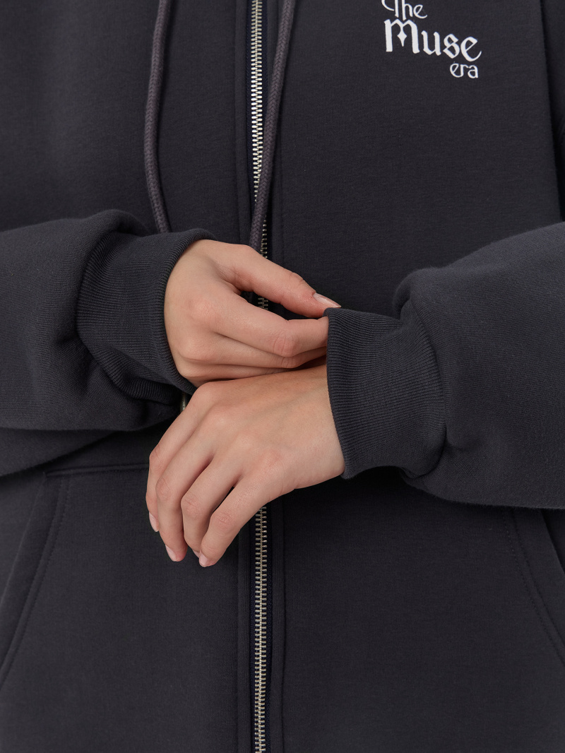 Толстовки и олимпийки Mark Formelle 172105/25-35856П-7П металлический_серый_печать_1_сл_на_ЛВ_дет_пер