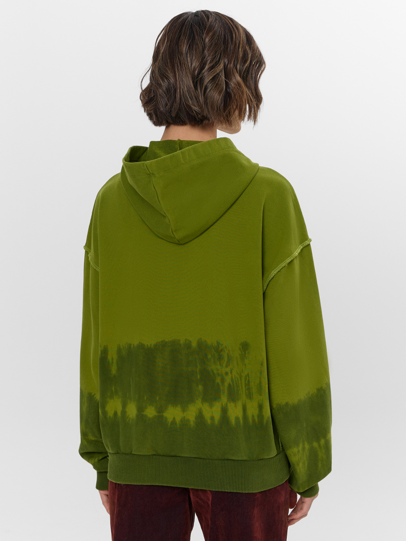 Толстовки и олимпийки Mark Formelle 172138/25-ОБР35820П-7 грязно_оливковый_печать_002_Tye_Dye_1сл_печ_на_п