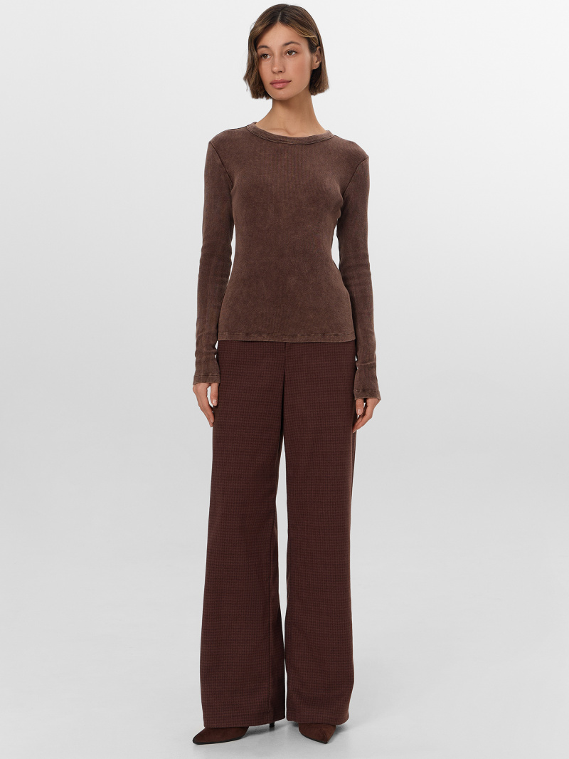 Брюки Mark Formelle 182535-1/24-30706П-4 шоколадная_клетка