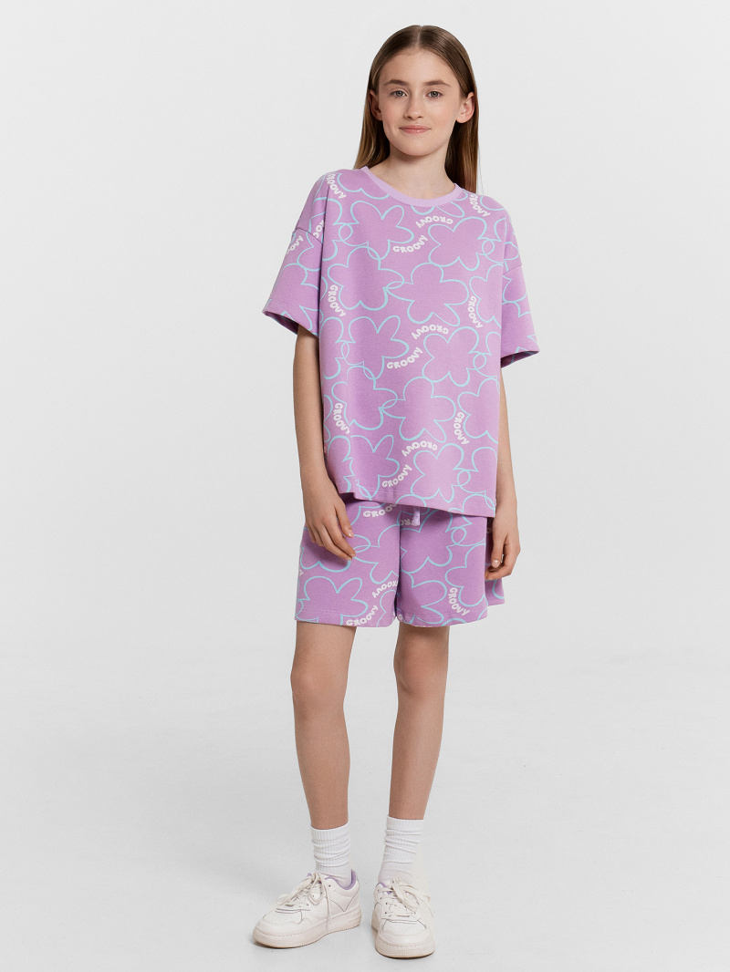 Костюм Mark Formelle 197728/24-33071П-7 цветы_на_лиловом