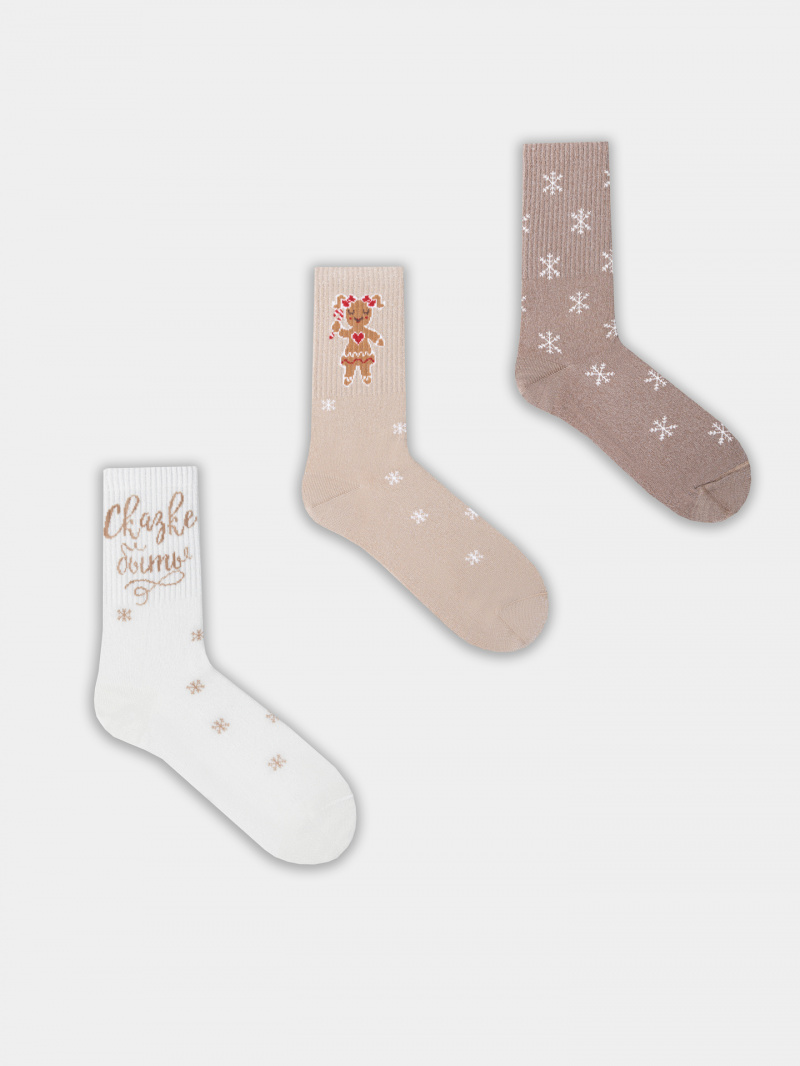 Носки и гольфы Mark Formelle 217A-2164/223217A-2 молочный_капучино_карамель_рис.2164