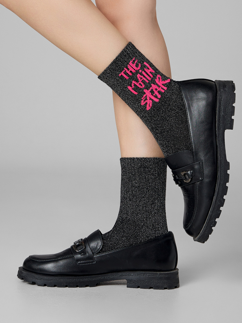 Носки и гольфы Mark Formelle 217K-3438/25217K черный_серебряный_люрекс_рис.3438