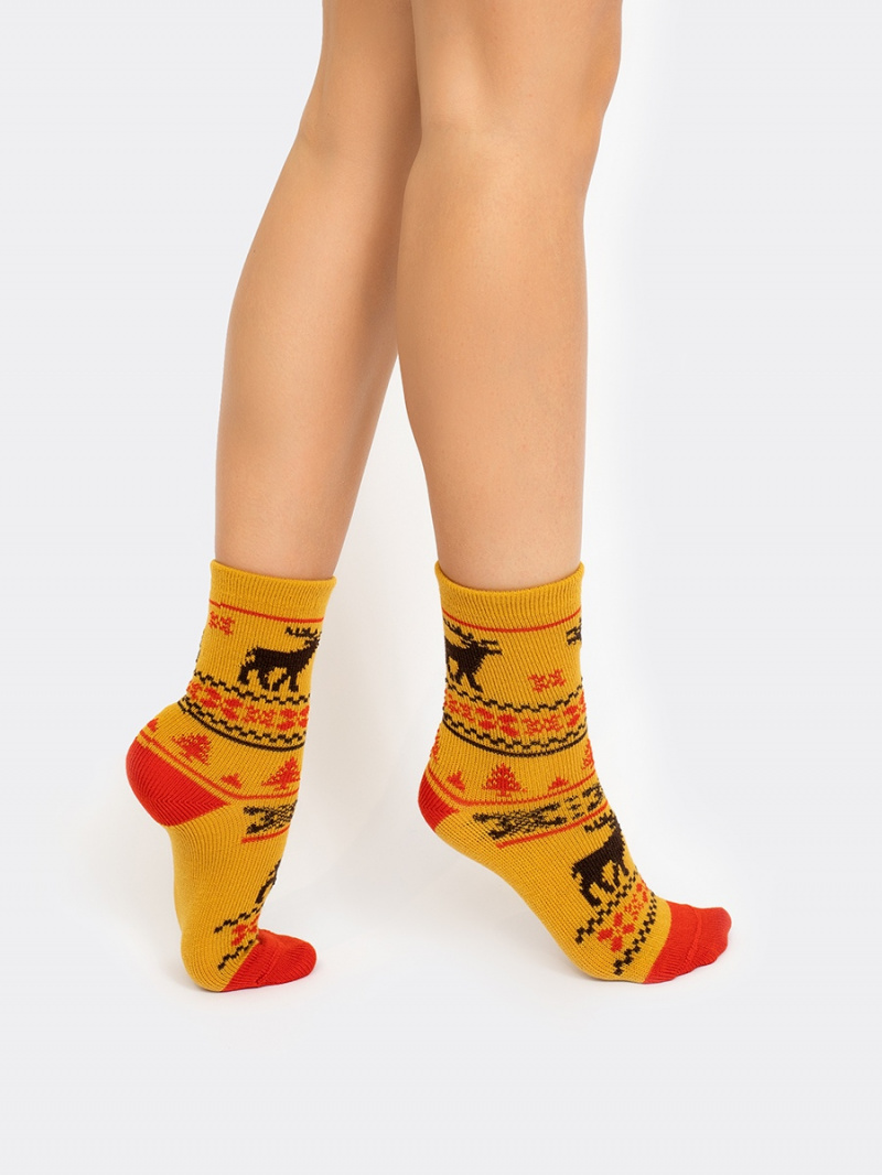 Носки и гольфы Mark Formelle 394K-1552/22394K горчичный_004Н_Умягчение