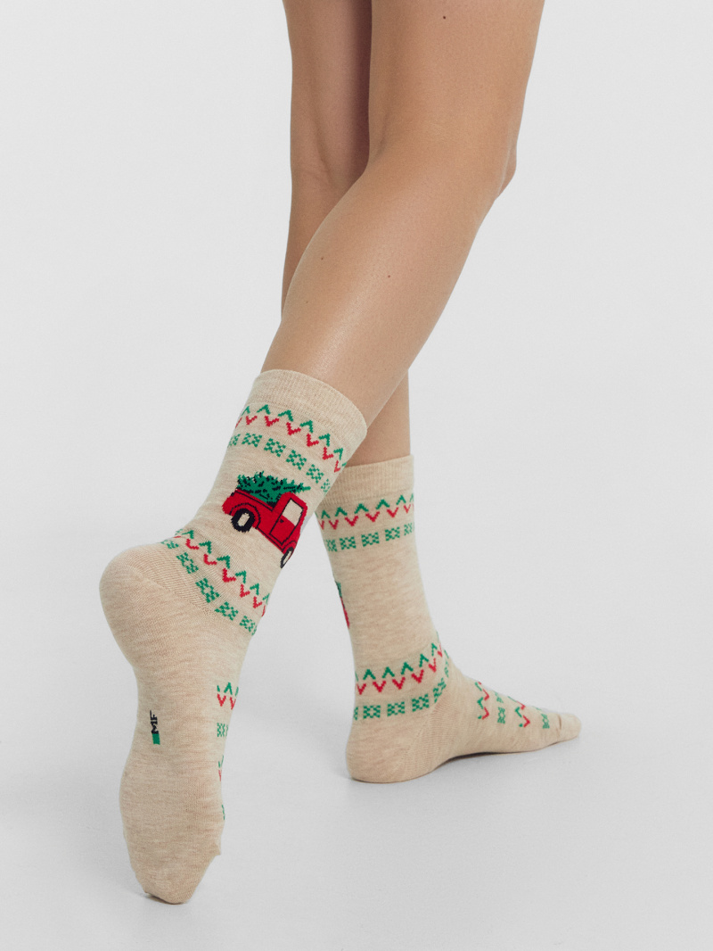 Носки и гольфы Mark Formelle 394K-2959/24394K-1 бежевый_меланж_рис.2959