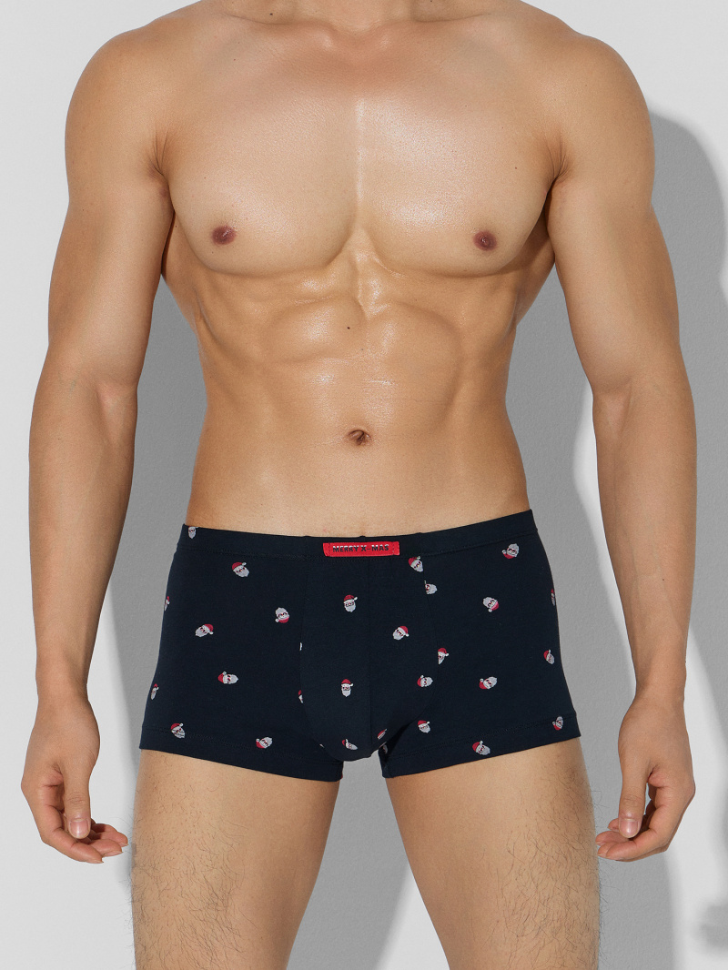 Нижнее белье Mark Formelle 411122-3/25-5322П-5НГ мелкая_набивка_на_черном_красный_снеговики_на_се