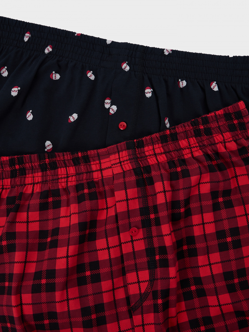 Нижнее белье Mark Formelle 411152-2/25-5100П-0Н черная_клетка_на_красном_мелкая_набивка_на_черном