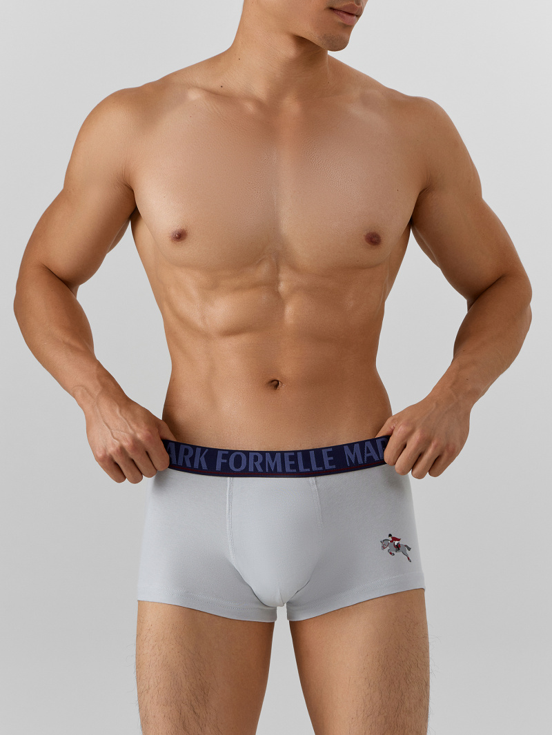 Нижнее белье Mark Formelle 411188-2/25-5144П-5 св.серый_лошади_на_т.синем_2_сл_1тр_на_ЛВ_дет_пер