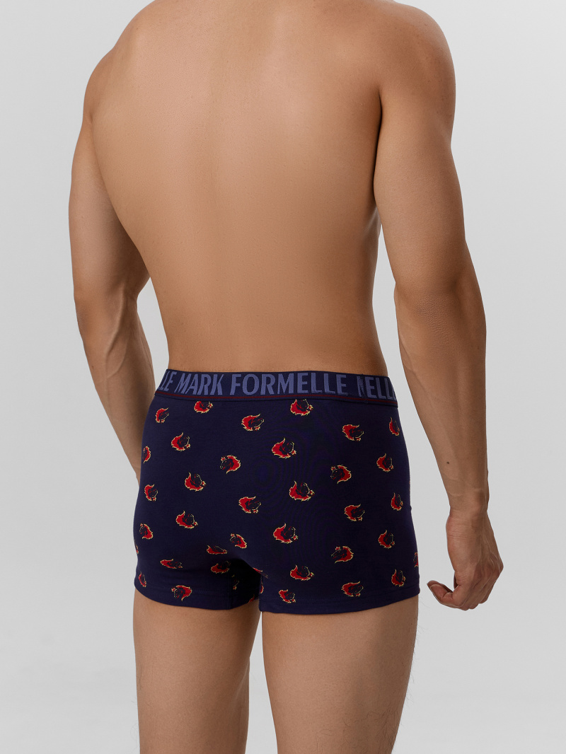 Нижнее белье Mark Formelle 411228/25-5074П-5 огненные_лошади_на_т.синем_3_сл_печать_на_планке