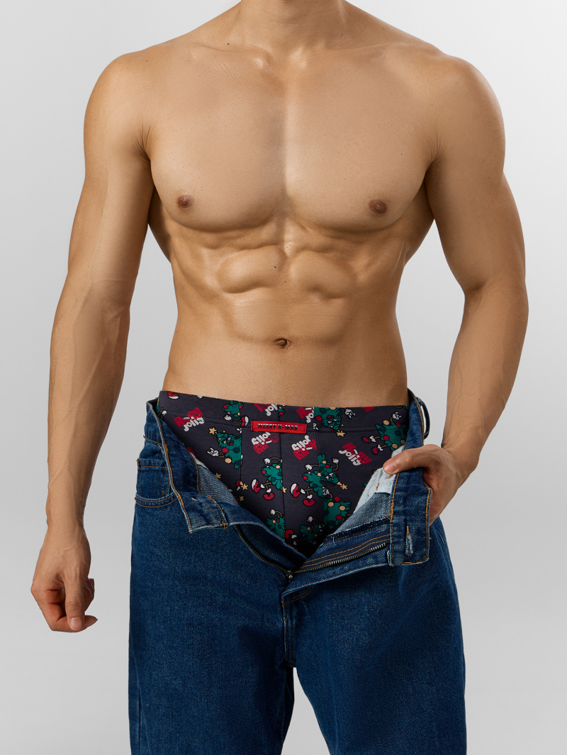 Нижнее белье Mark Formelle 411229/25-5101П-5Н елки_на_черном_декор