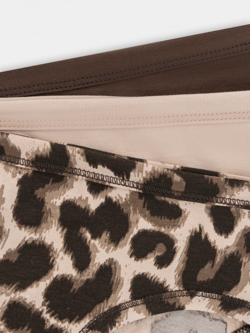 Трусы Mark Formelle 417747-3/25-21.22-36874П-5 леопард_лунный_свет_т.шоколад