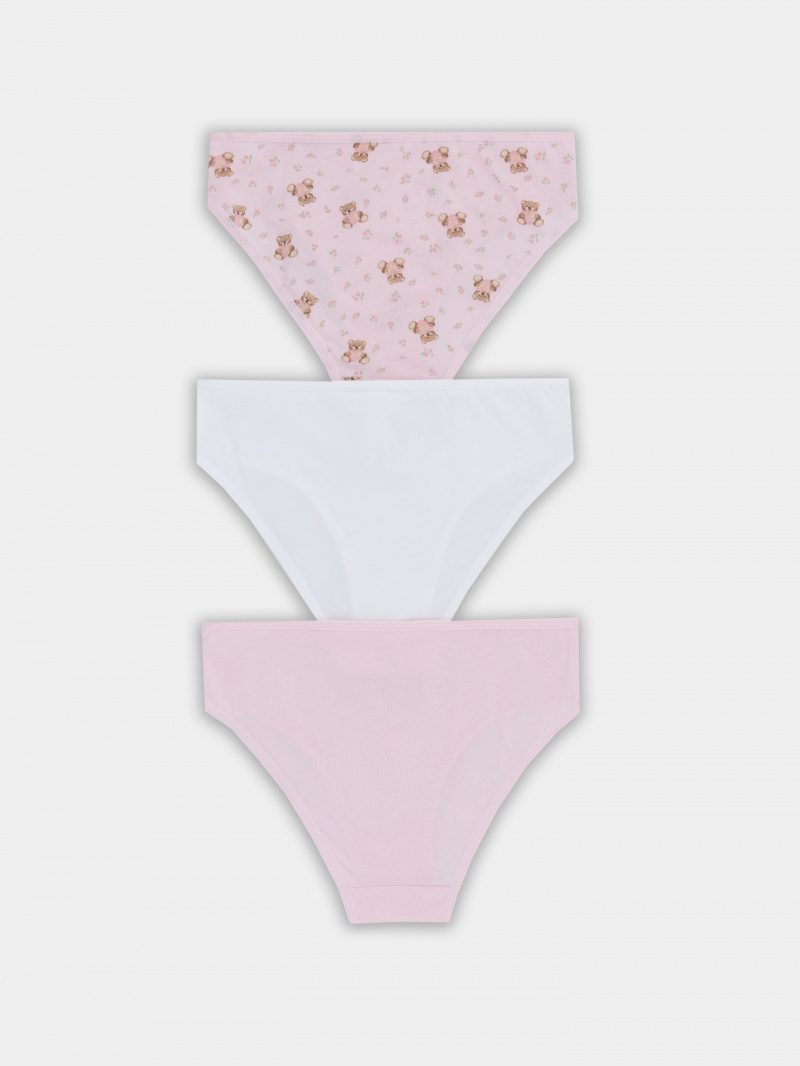 Трусы Mark Formelle 417748-3/25-22-37741П-0 мишки_с_цветами_на_розовом_2_сл_2тр_на_дет_пер