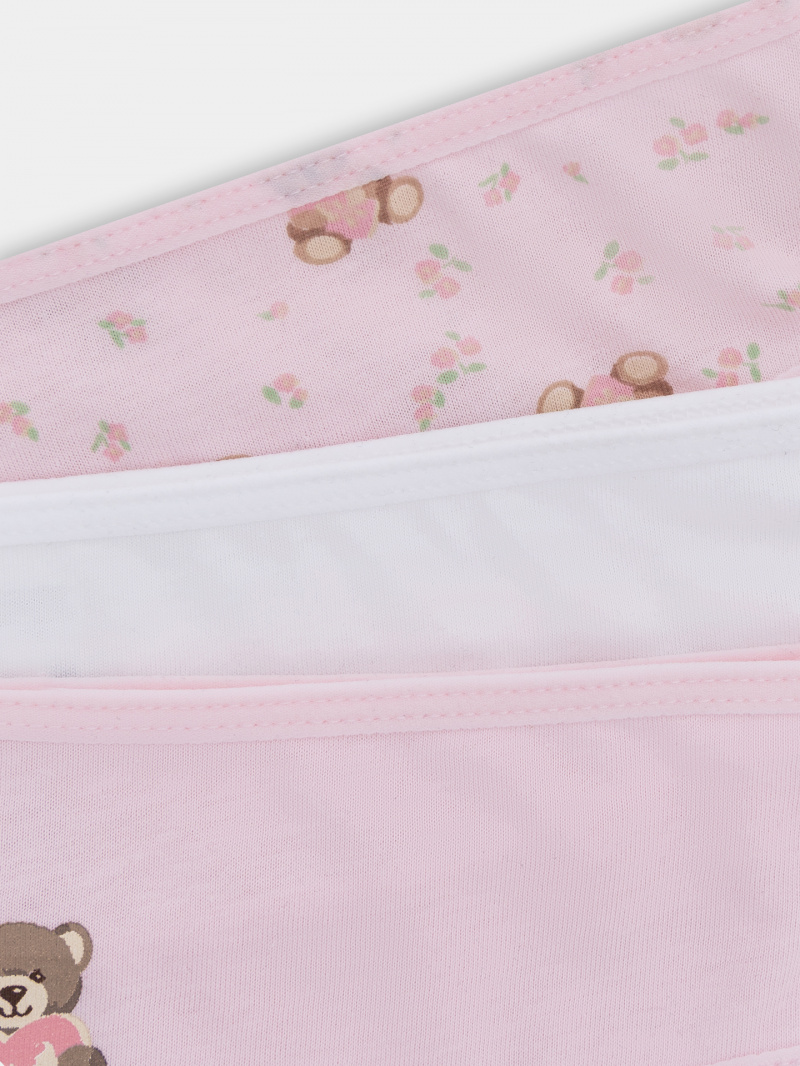 Трусы Mark Formelle 417748-3/25-22-37741П-0 мишки_с_цветами_на_розовом_2_сл_2тр_на_дет_пер