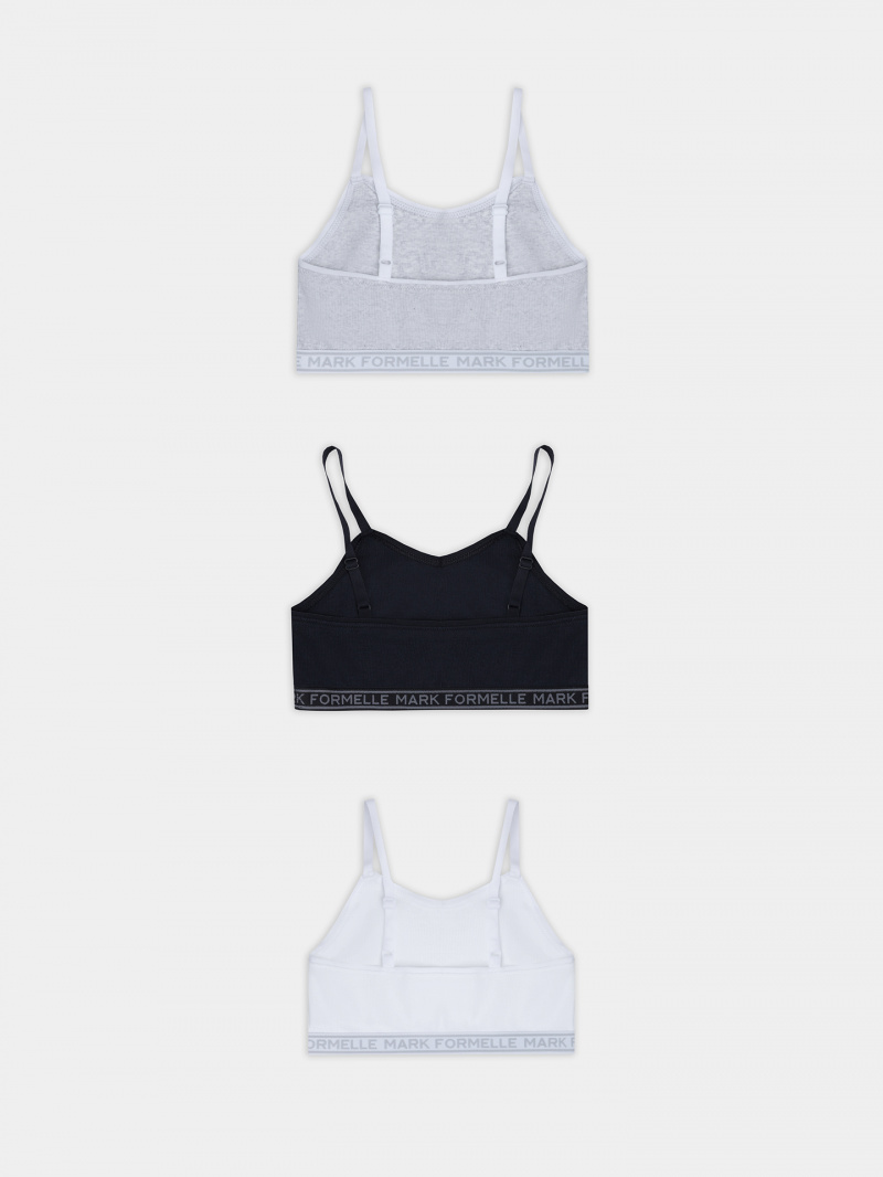 Майки и топы Mark Formelle 517708-3/25-36189Б-1 белый_серый_меланж_4306_А_черный