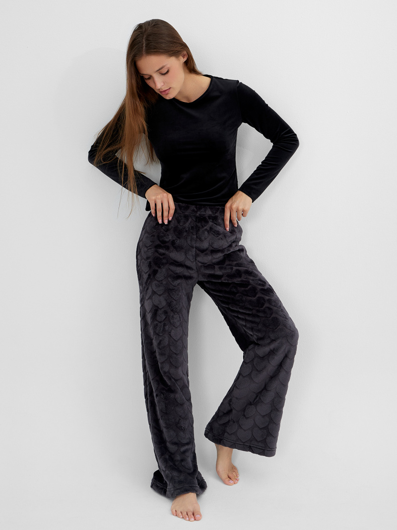 Брюки и шорты Mark Formelle 532539/25-36112ПП-15 серые_сердечки