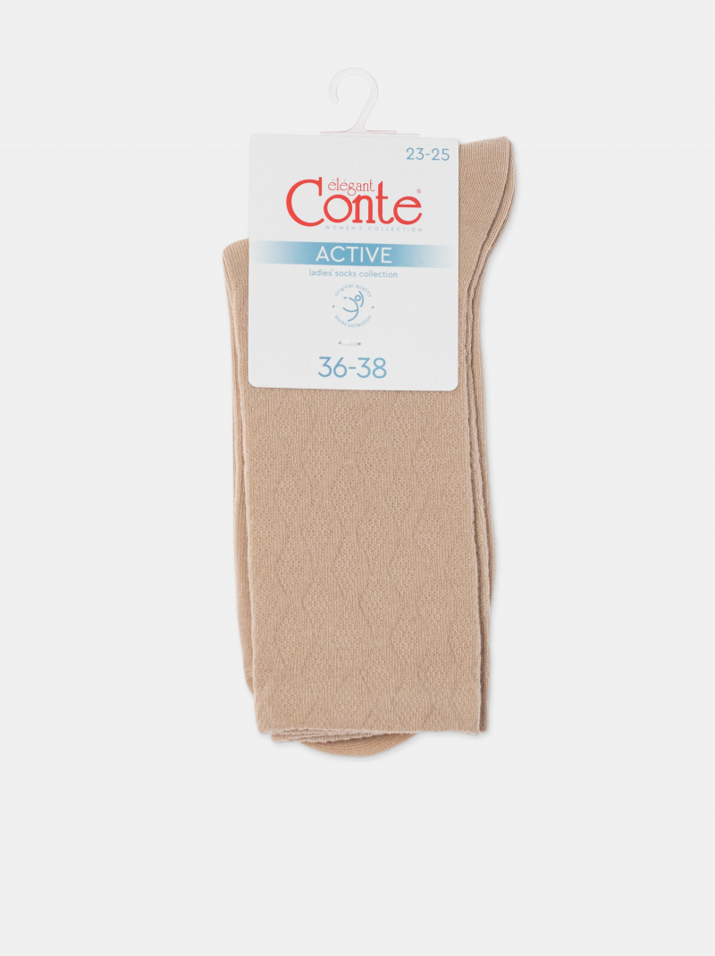 Носки и гольфы CONTE ACTIVE бежевый 24С-73СП