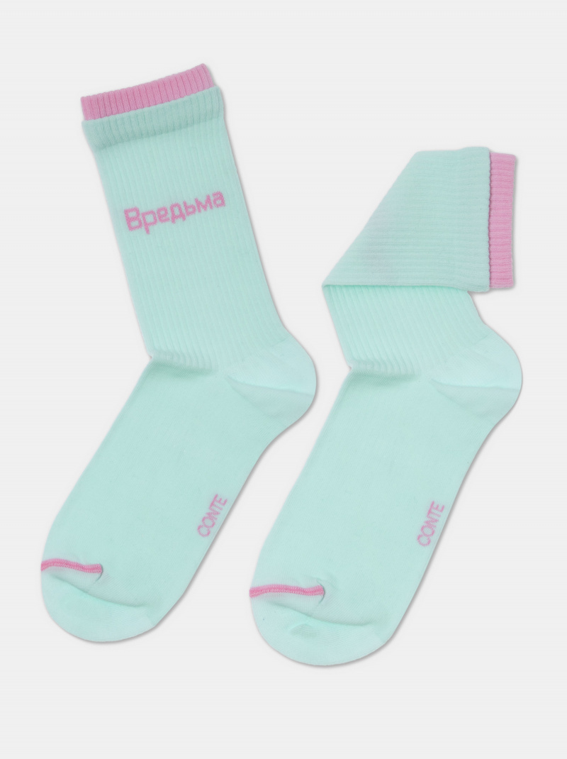Носки и гольфы CONTE ACTIVE бледно-бирюзовый 22С-29СП