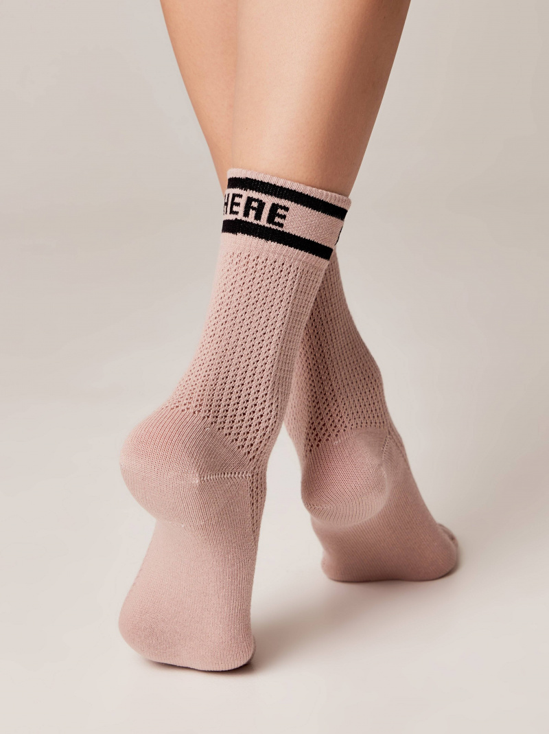Носки и гольфы CONTE ACTIVE пепельно-розовый 22С-27СП
