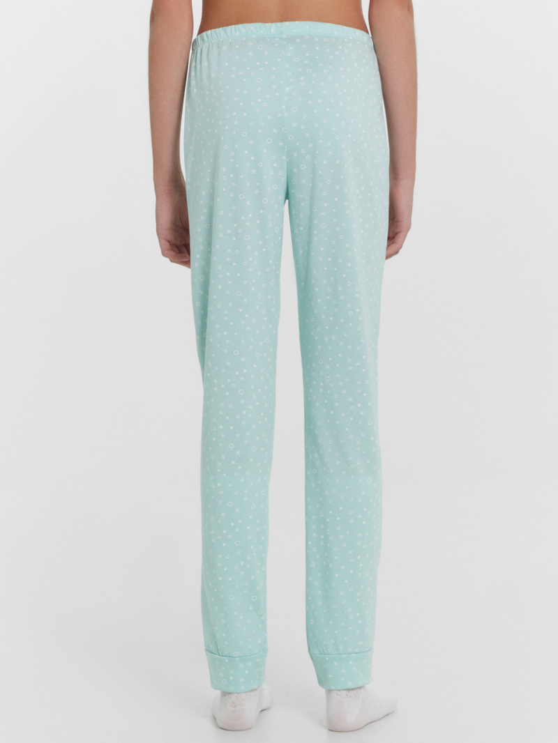 Пижамы Mark Formelle 567720/24-30387ПП-0 иней_белые_снежинки_3_сл_на_пол