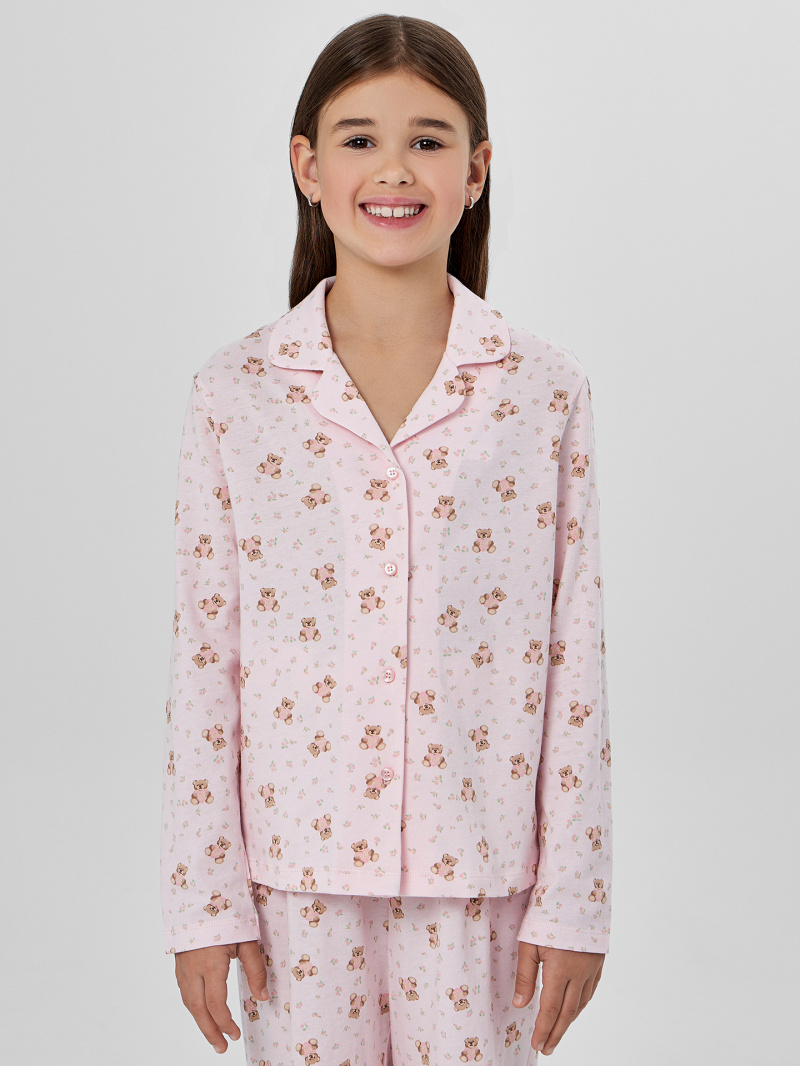 Пижамы Mark Formelle 567754/25-35608ПП-0 мишки_с_цветами_на_розовом