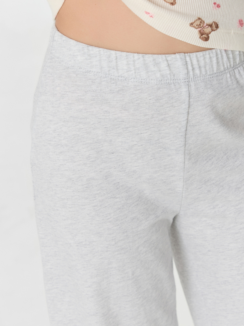 Пижамы Mark Formelle 567758/25-36077ПП-1 мишки_с_цветами_на_молоке_серый_меланж_4306_А