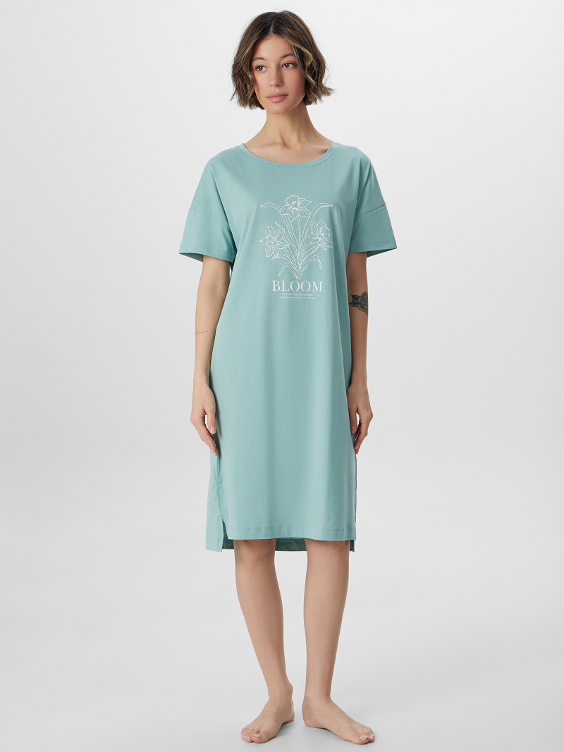 Ночные сорочки Mark Formelle 572310/25-36120ПП-0 шалфей_печать_1_сл_на_пол