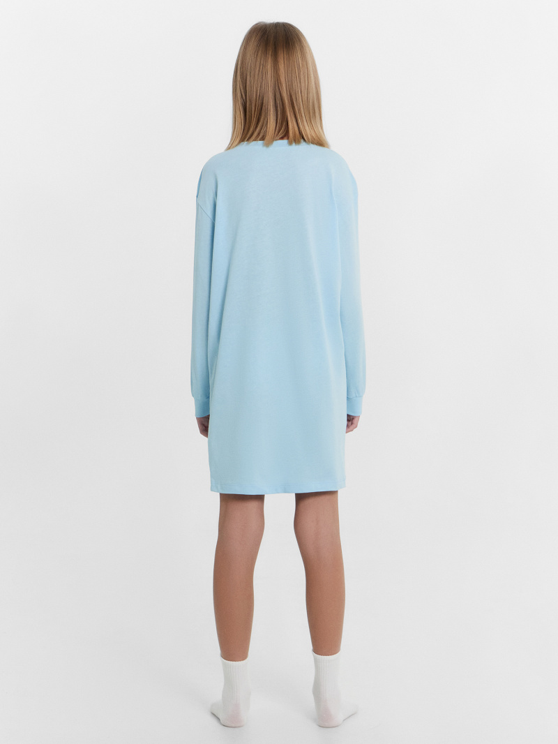 Пижамы Mark Formelle 577718/24-26243ПП-0 насыщенный_голубой_печать_3_сл_на_пол