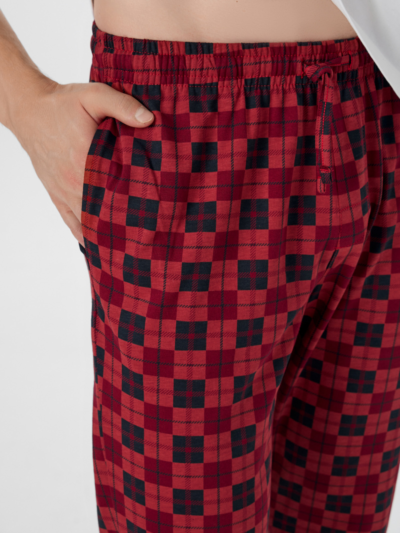 Брюки и шорты Mark Formelle 581133/25-5095ПП-0 черная_клетка_на_бордовом