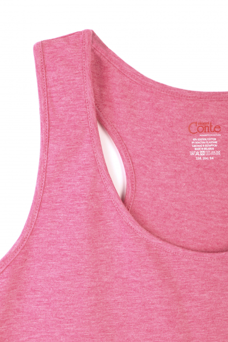 Майки CONTE BASIC LM 646 розовый меланж 16С-263ТСП
