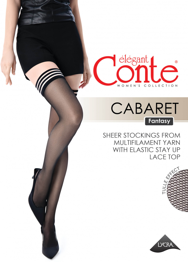 Чулки CONTE CABARET nero 23С-150СП