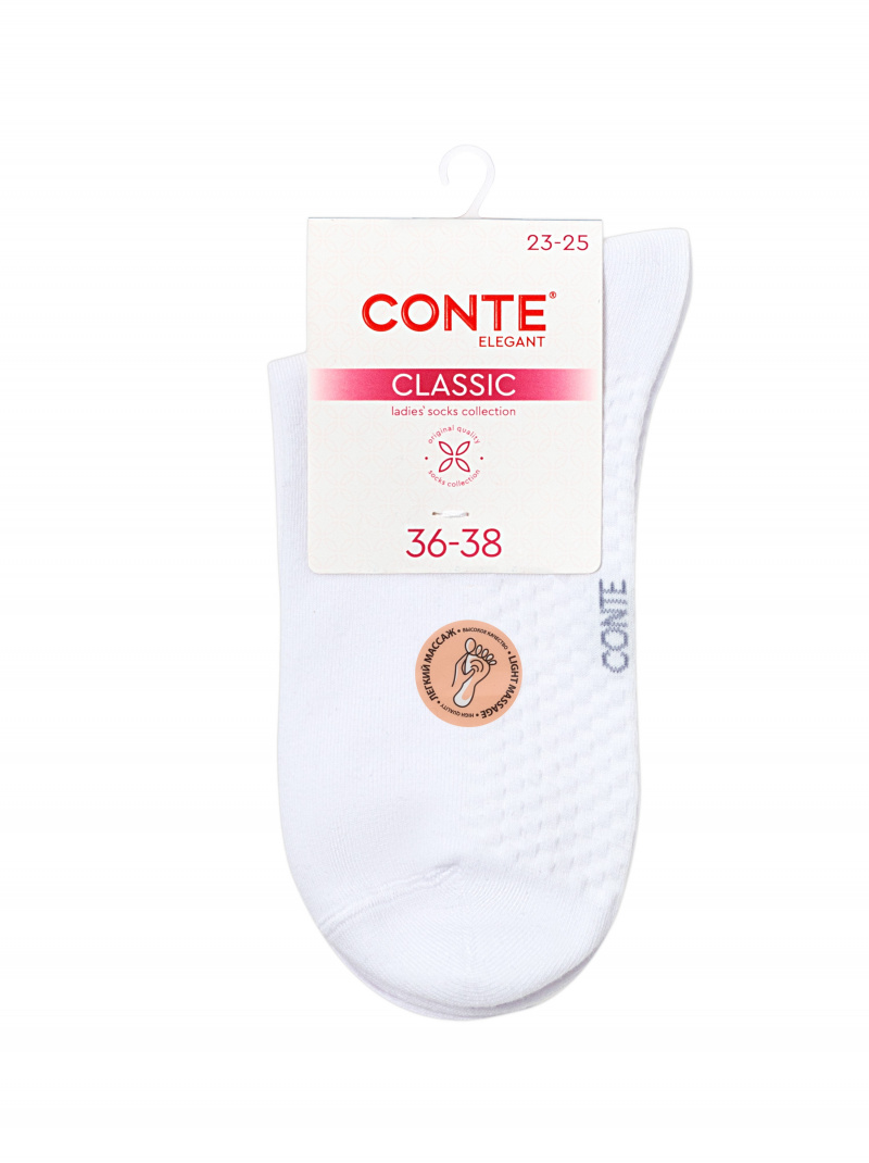 Носки и гольфы CONTE CLASSIC белый 24С-88СП
