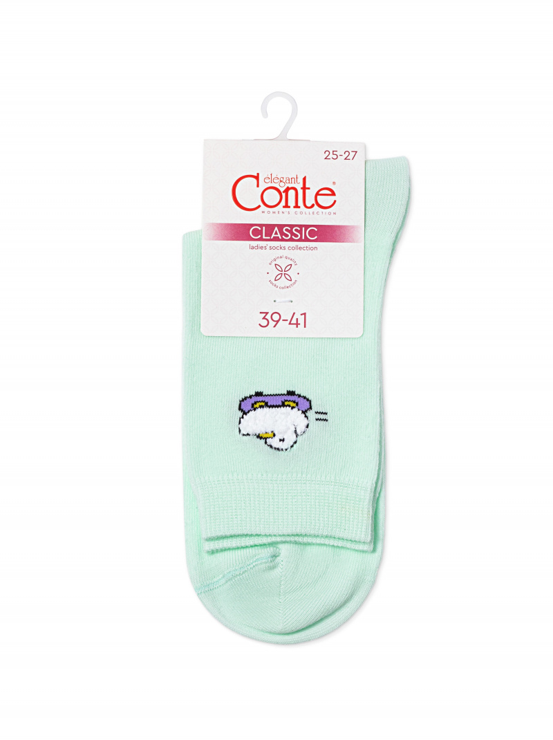 Носки и гольфы CONTE CLASSIC бледно-бирюзовый 24С-151СП
