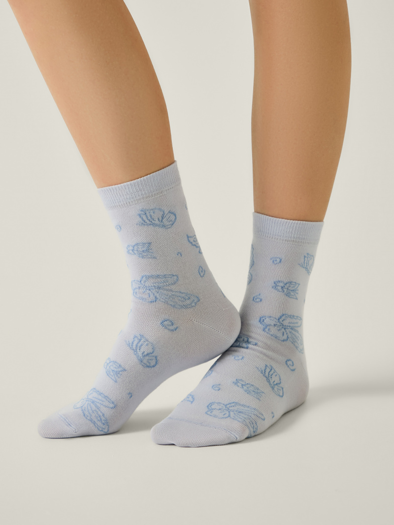 Носки и гольфы CONTE CLASSIC бледно-фиолетовый 15С-15СП