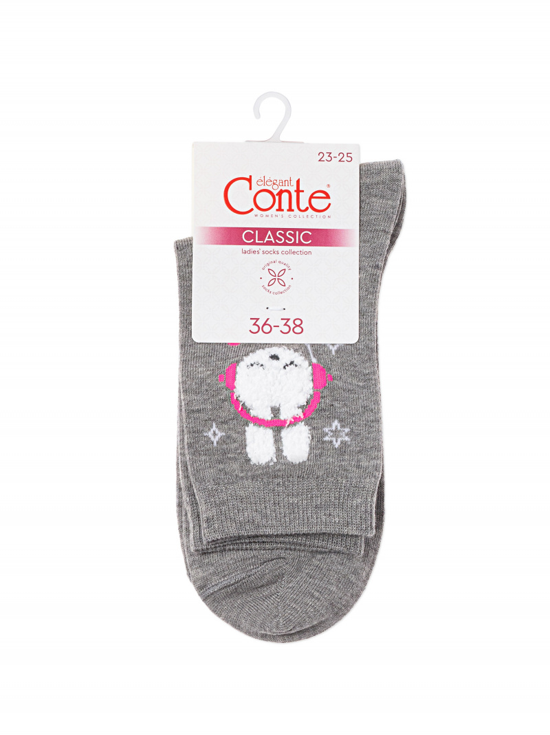 Носки и гольфы CONTE CLASSIC серый 24С-151СП