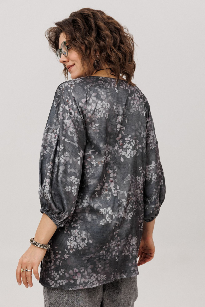 Блузы Anelli 1665.1 графитовый_гербарий