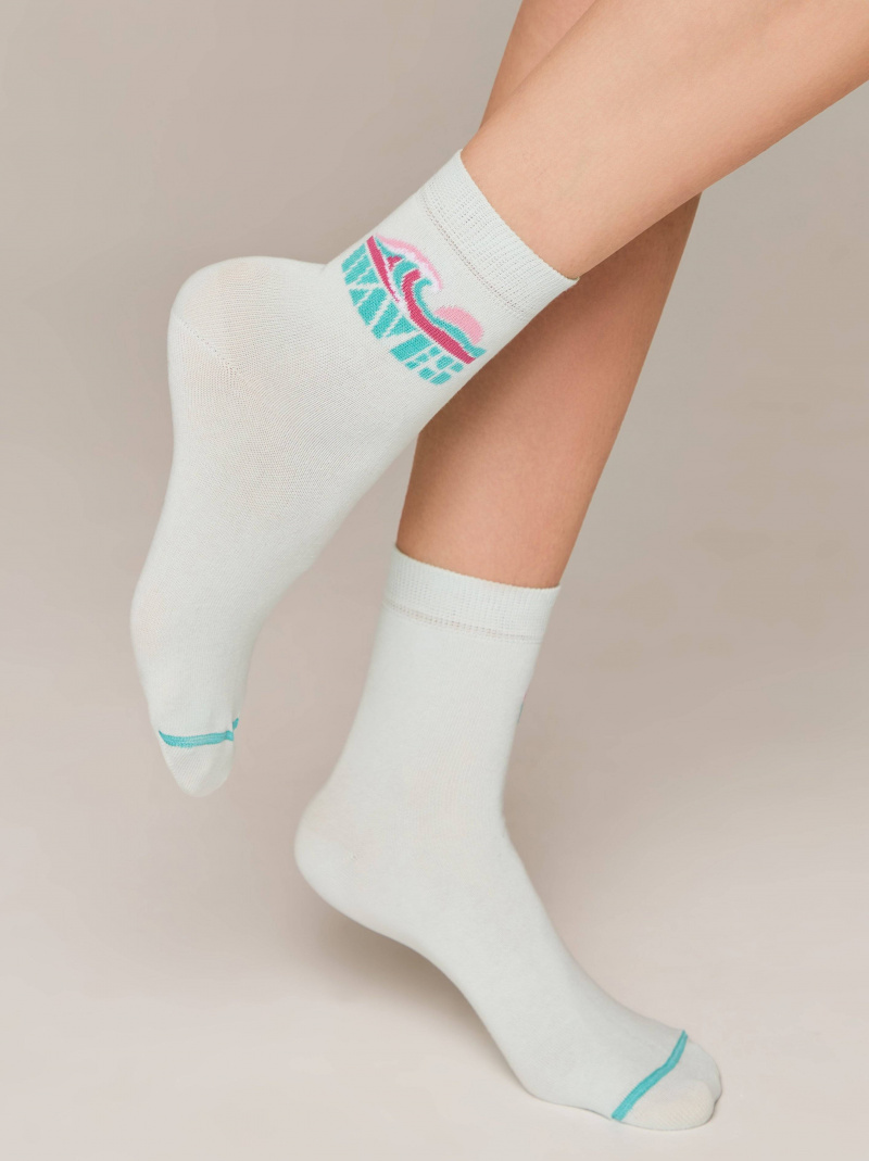 Носки и гольфы CONTE ESLI CLASSIC бледно-бирюзовый 21С-69СПЕ