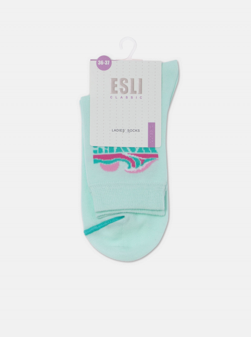 Носки и гольфы CONTE ESLI CLASSIC бледно-бирюзовый 21С-69СПЕ