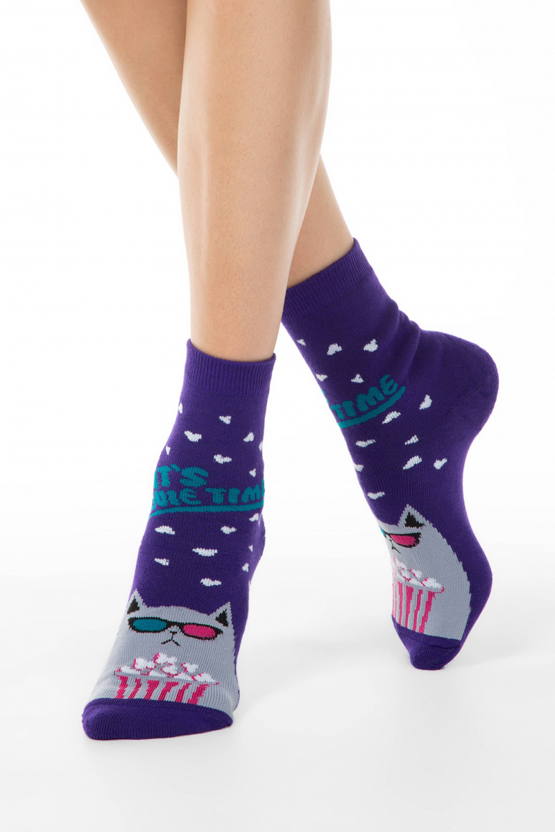 Носки и гольфы CONTE ESLI HOME LINE 52-118 фиолетовый