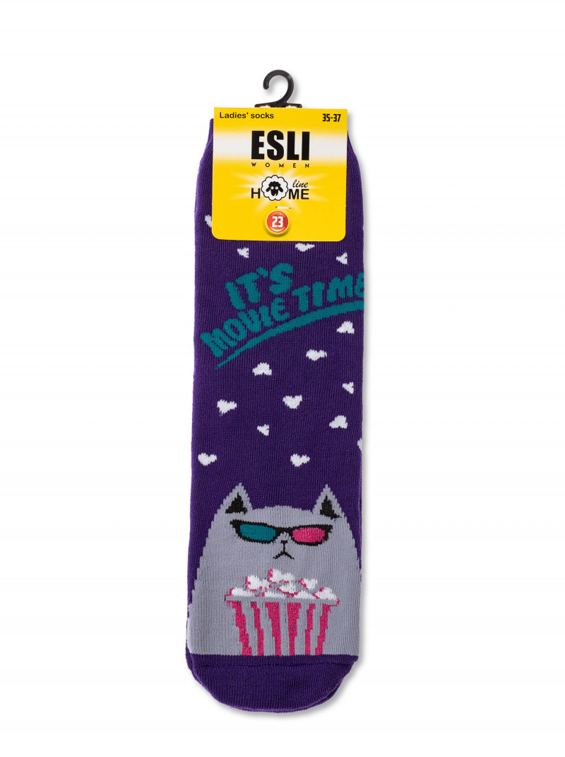 Носки и гольфы CONTE ESLI HOME LINE 52-118 фиолетовый