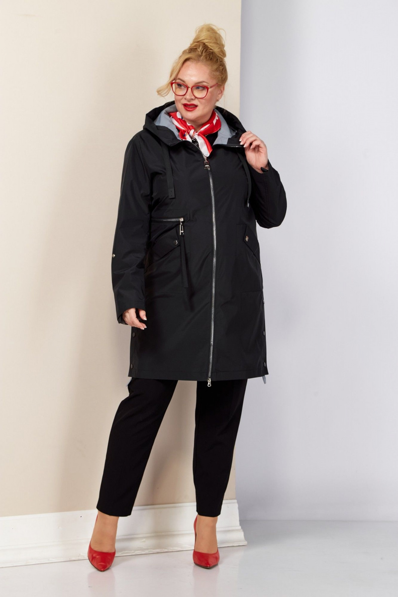 Женский плащ Shetti 2188 черный