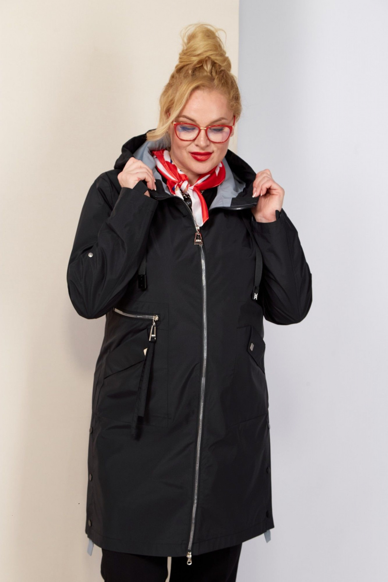 Женский плащ Shetti 2188 черный