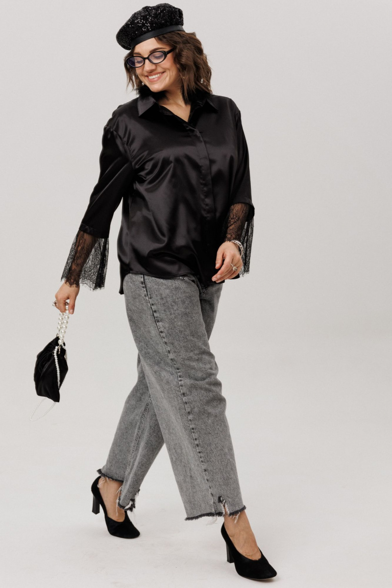 Рубашки Anelli 1801 угольный_шелк