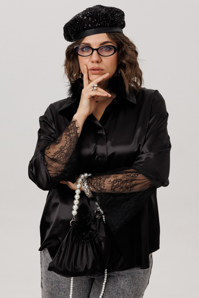 Рубашки Anelli 1801 угольный_шелк