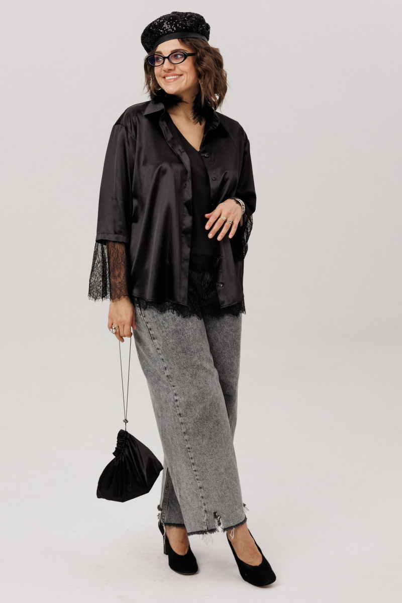 Рубашки Anelli 1801 угольный_шелк