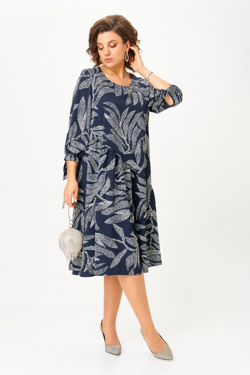 Платья Michel chic 2164/1 синий_узор